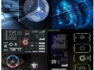 Technology System Futuristic Design Background