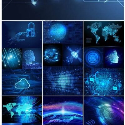Vectors Blue Technology Backgrounds