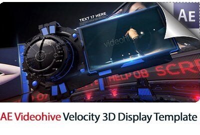 Velocity 3D Display After Effects Templates