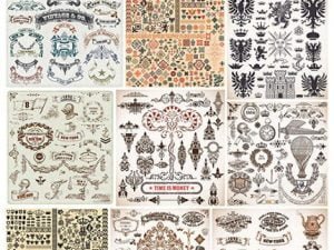 Vintage And Retro Design Elements