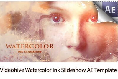 Watercolor Ink Slideshow After Effects Template