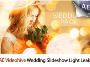 Wedding Titles Slideshow Light Leaks AE Templates