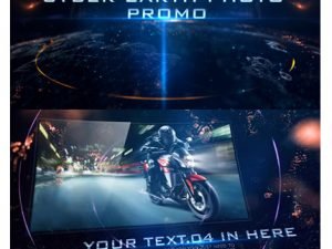 Cyber Earth Photo Promo After Effects Template