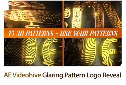 glaring.pattern.maker.logo.reveal.after.effects.template Glaring Pattern Maker Logo Reveal After Effects Template