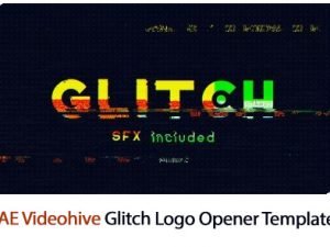 Glitch Logo Opener After Effects Template