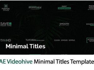 Minimal Titles After Effects Template