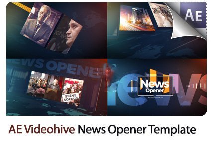 news.opener.after.effects.template News Opener After Effects Template