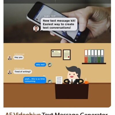 Text Message Generator After Effects Template