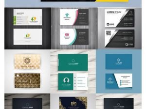 25 Business Card Design Vector 01