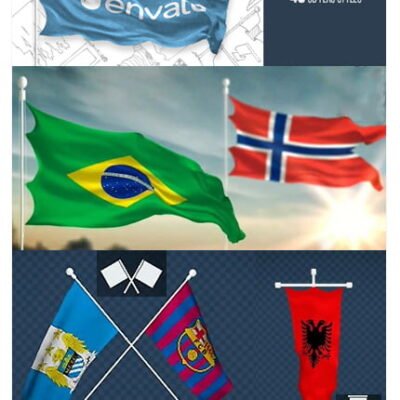3D Flag Maker After Effects Templates