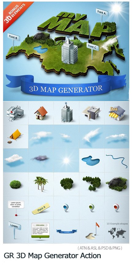 3d.map.generator.action 3D Map Generator Action