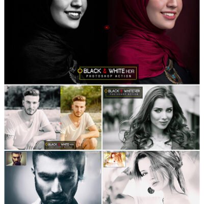 5 Black And White HDR Photoshop Actions