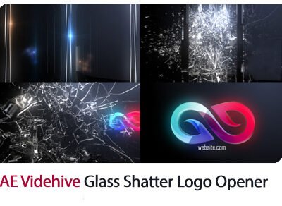 Abstract Glass Shatter Logo Opener Templates