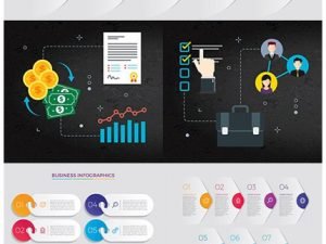 Business Infographics Options Elements Collection 75