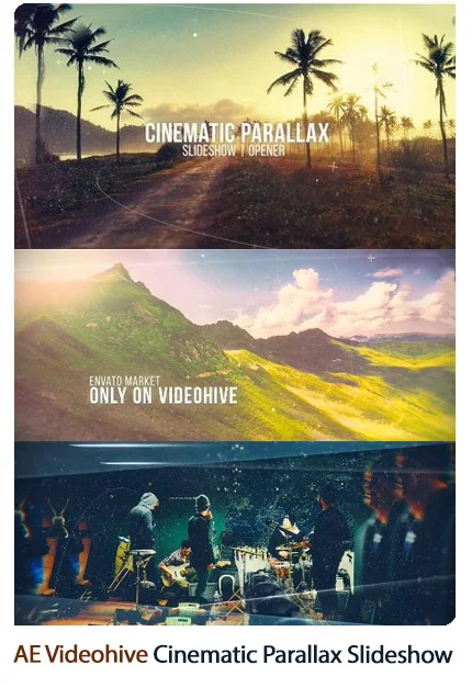 Cinematic Parallax Slideshow After Effects Template