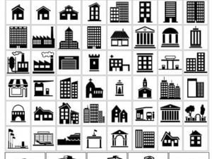 Cityscape Set Buildings And City Scene Illustrations Vector