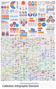 Collection Infographic Elements Template Graphics Bundle | visualstorms