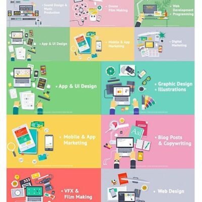 Creative Process Flat Design Concepts
