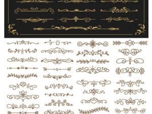 Decorative Dividers Elements Vector Graphics