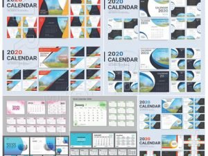 Desktop Calendar 2020 Template