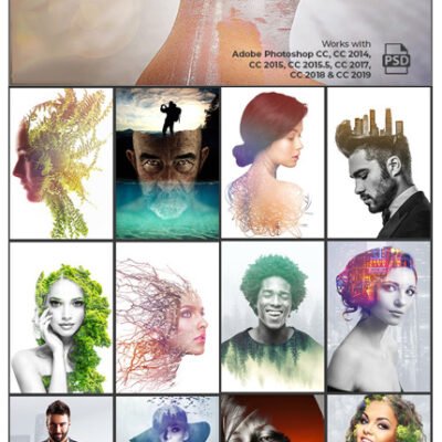 Double Exposure Customizer Pro Photoshop Action