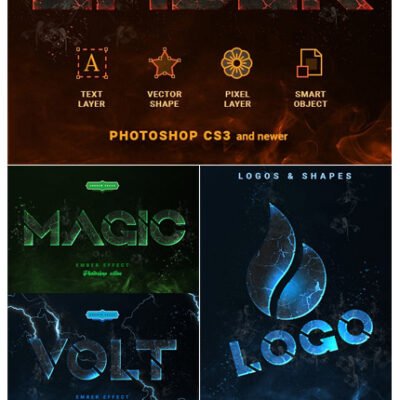 Ember Effect Photoshop Action