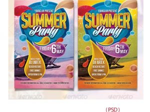 GraphicRiver Summer Party Flyer