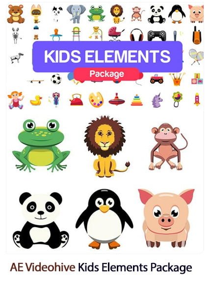 kids.elements.package.after.effects.templates Kids Elements Package After Effects Templates