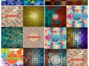 Modern Colorful Mosaic And Geometric Polygon Background