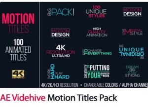 Motion Titles Pack