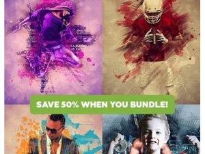 Multiart 4in1 Photoshop Actions Bundle