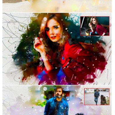 pro watercolor painting photoshop action