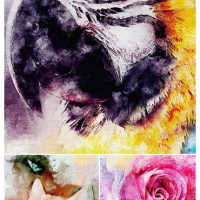 pro watercolor photoshop action