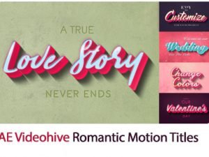 Romantic Motion Titles After Effects Templates