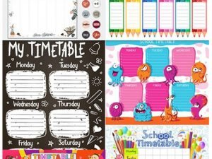 School Class Timetable Collection Of Illustrations