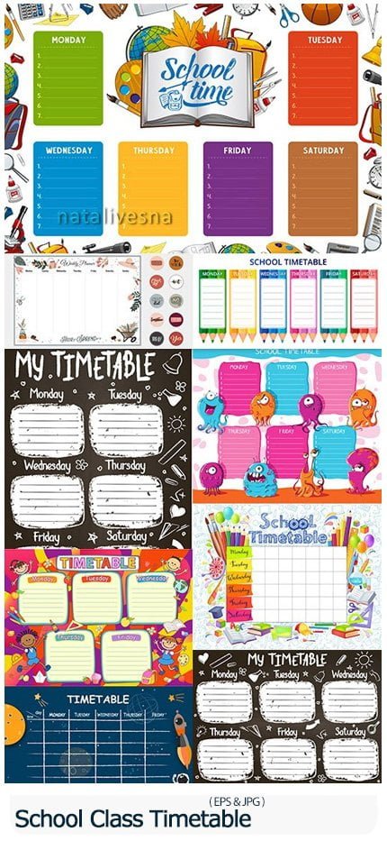 school.class.timetable.collection.of.illustrations School Class Timetable Collection Of Illustrations