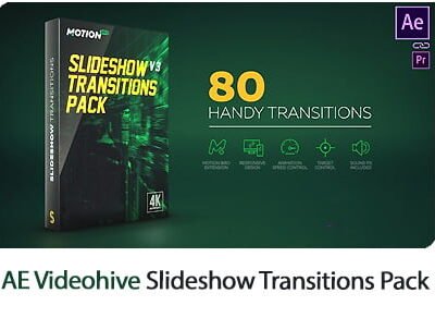 Slideshow Transitions Pack v4 After Effects Templates