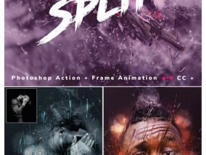 Split Photoshop Action Animation