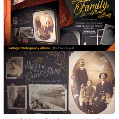 The Vintage Photography Album After Effects Templates
