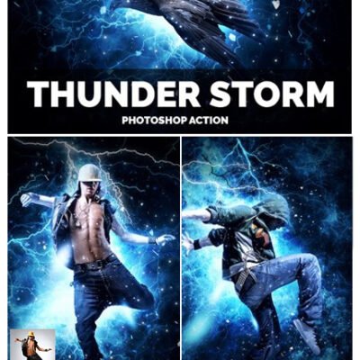 Thunder Storm Photoshop Action