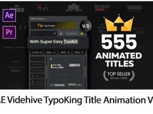 TypoKing Title Animation Kinetic Typography Text V5