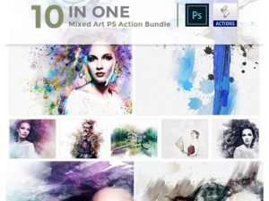 10 In One Mixed Art PS Action Bundle