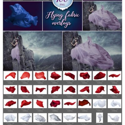 100 Flying Fabric Overlays