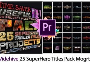 25 SuperHero Titles Pack