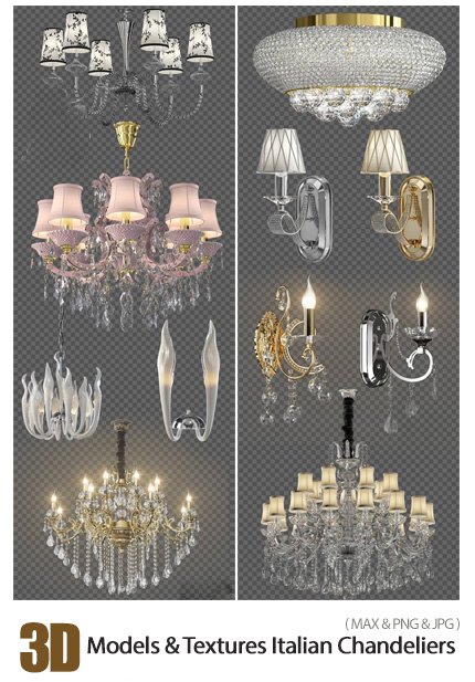 3d.models.and.textures.italian.chandeliers 3D Models And Textures Italian Chandeliers
