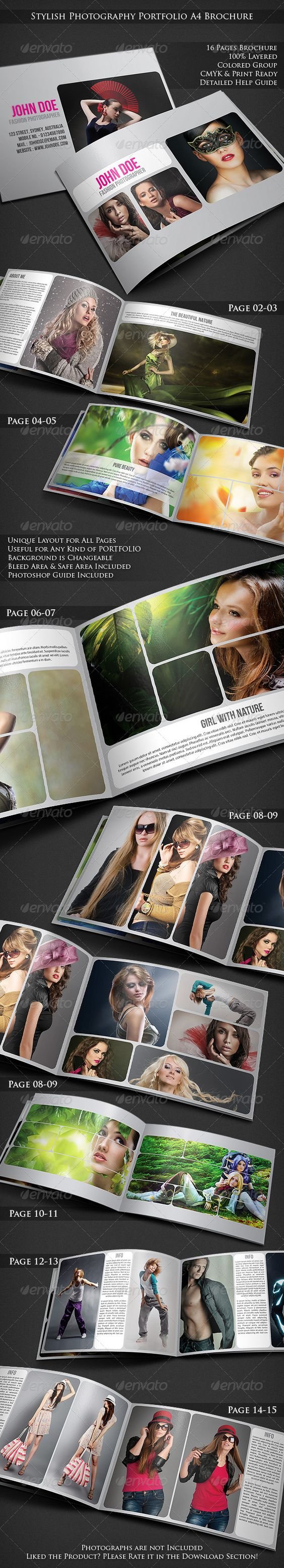 Stylish Photography Portfolio A4 Brochure 