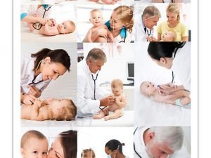 Amazing shutterstock doctor with a baby