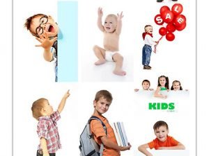 Amazing shutterstock little boy on white background