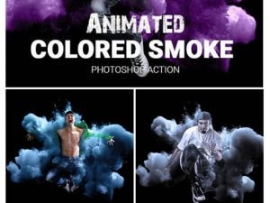 Animated Colored Smoke Photoshop Action