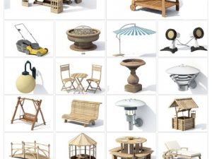 Archmodels Vol.22-100 Models Of Grills Benches Chairs Or Lawnmowers